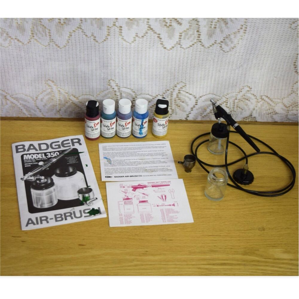 Badger Model 350 Standard Set Fluid Assembly Jars Hoses Regulator Instructions